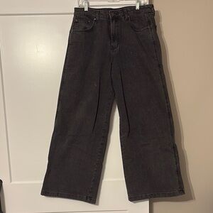 Women’s Black Wide-Leg Jeans